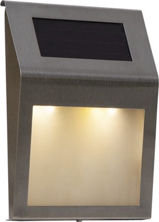 Wally Solcellsvägglykta 18 cm - silver - Utemöbler & utemiljö - Trädgårdsdekoration & utemiljö - Trädgårdsbelysning