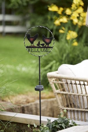 Welcome Solcellsdekoration 75 cm - svart - Utemöbler & utemiljö - Trädgårdsdekoration & utemiljö - Trädgårdsbelysning