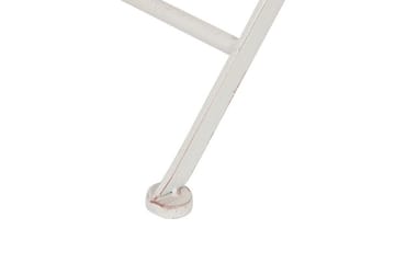 Alanya Runt Hopfällbart Cafébord och Bistrobord Utomhus 70 cm Metall - Vit - Utemöbler & utemiljö - Utebord & trädgårdsbord - Cafébord