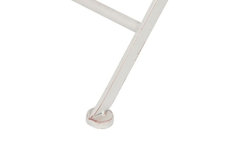 Alanya Runt Hopfällbart Cafébord och Bistrobord Utomhus 70 cm Metall - Vit - Utemöbler & utemiljö - Utebord & trädgårdsbord - Cafébord