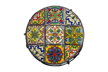 Blompiedestal Morocco - Svart/Grå - Utemöbler & utemiljö - Utebord & trädgårdsbord - Avlastningsbord & brickbord utomhus