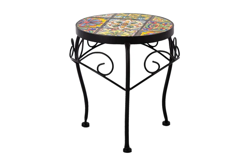 Morocco Blompiedestal - Svart/Grå - Utemöbler & utemiljö - Utebord & trädgårdsbord - Avlastningsbord & brickbord utomhus