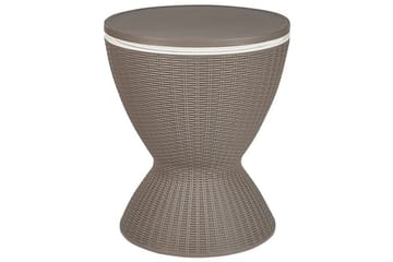Avlastningsbord Utomhus Ostuni 49 cm Rund Rund - Beige - Utemöbler & utemiljö - Utebord & trädgårdsbord - Avlastningsbord & brickbord utomhus