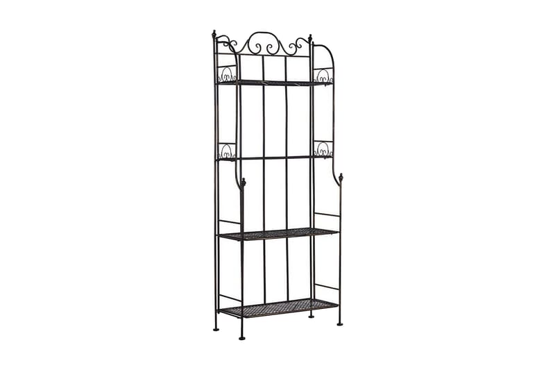 Trädgårdshylla Carpinone 61x31 cm - Svart - Utemöbler & utemiljö - Utebord & trädgårdsbord - Avlastningsbord & brickbord utomhus