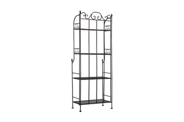 Trädgårdshylla Carpinone 61x31 cm - Svart - Utemöbler & utemiljö - Utebord & trädgårdsbord - Avlastningsbord & brickbord utomhus
