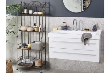 Trädgårdshylla Carpinone 61x31 cm - Svart - Utemöbler & utemiljö - Utebord & trädgårdsbord - Avlastningsbord & brickbord utomhus