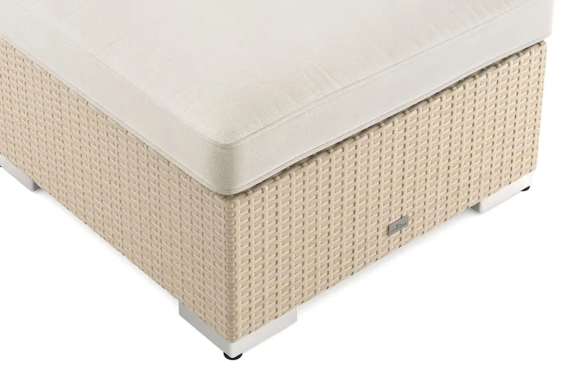 Bahamas Divanmodul - Loungebord utomhus 75x75 cm till soffor - Beige - Utemöbler & utemiljö - Utebord & trädgårdsbord - Loungebord & soffbord utomhus