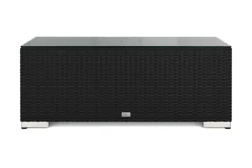 Bahamas Soffbord Utomhus 113x58 cm Konstrotting - Svart - Utemöbler & utemiljö - Utebord & trädgårdsbord - Loungebord & soffbord utomhus