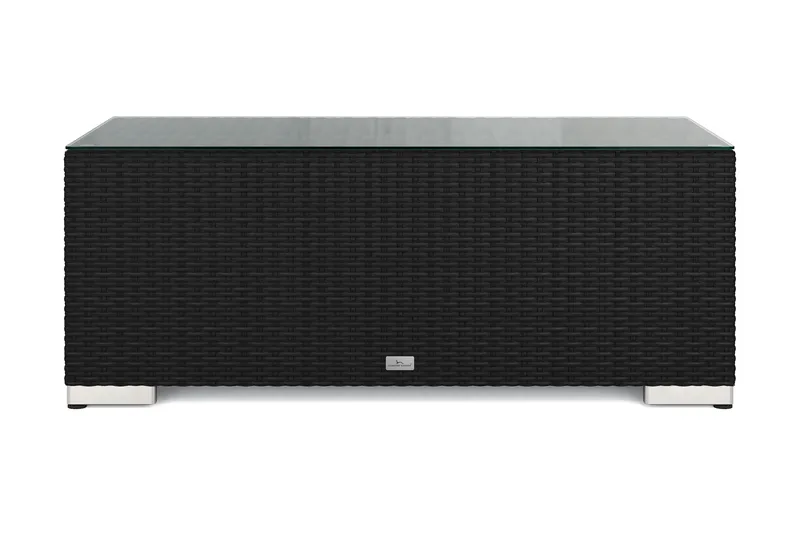 Bahamas Soffbord Utomhus 113x58 cm Konstrotting - Svart - Utemöbler & utemiljö - Utebord & trädgårdsbord - Loungebord & soffbord utomhus