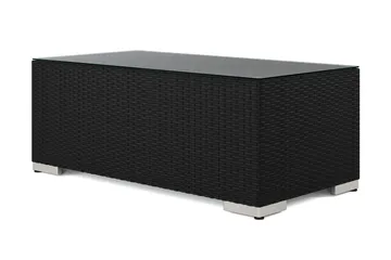 Bahamas Soffbord Utomhus 113x58 cm Konstrotting - Svart - Utemöbler & utemiljö - Utebord & trädgårdsbord - Loungebord & soffbord utomhus