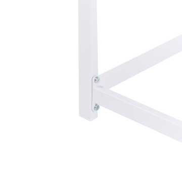 Barbord utomhus Avetrana 50x150 cm - Vit/Brun - Utemöbler & utemiljö - Utebord & trädgårdsbord - Barbord utomhus