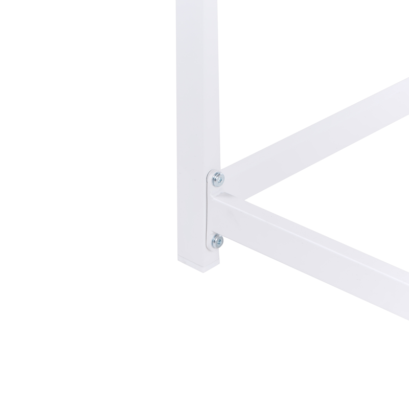 Barbord utomhus Avetrana 50x150 cm - Vit/Brun - Utemöbler & utemiljö - Utebord & trädgårdsbord - Barbord utomhus