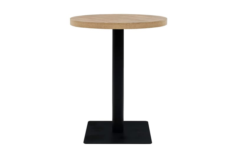 Bistrobord MDF och stål rund 60x75 cm ekfärgad - Beige - Cafébord