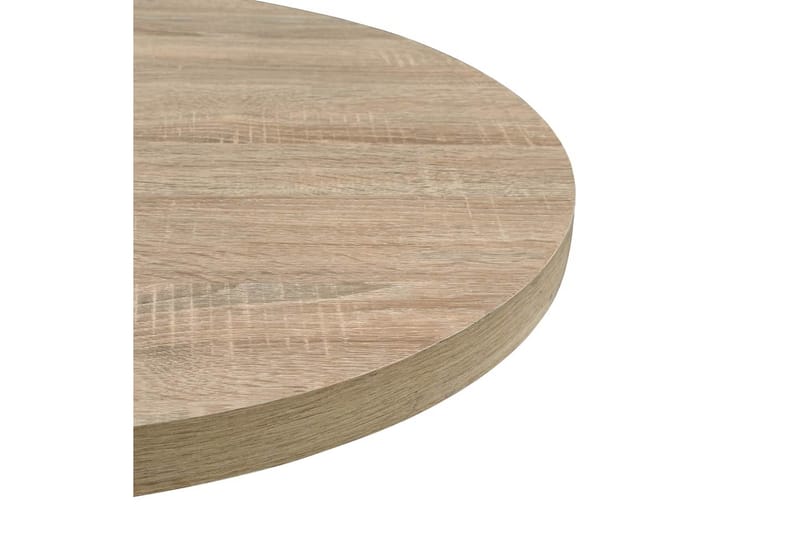 Bistrobord MDF och stål rund 60x75 cm ekfärgad - Beige - Cafébord