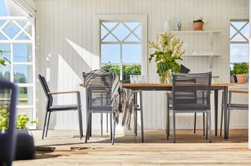 Bord Hillerstorp Lerdala 210 x 90 cm Natur - Brun - Utemöbler & utemiljö - Utebord & trädgårdsbord - Matbord utomhus