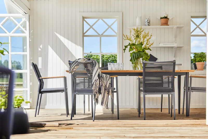 Bord Hillerstorp Lerdala 210 x 90 cm Natur - Brun - Utemöbler & utemiljö - Utebord & trädgårdsbord - Matbord utomhus