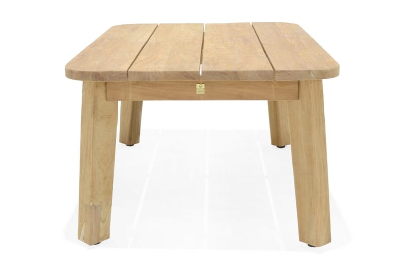 Barbados Utebord Loungebord Soffbord Utomhus 110 cm Teak Trä - Ljusbrun - Utemöbler & utemiljö - Utebord & trädgårdsbord - Cafébord