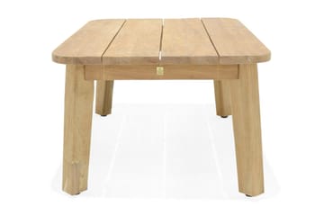 Barbados Utebord Loungebord Soffbord Utomhus 110 cm Teak Trä - Ljusbrun - Utemöbler & utemiljö - Utebord & trädgårdsbord - Cafébord