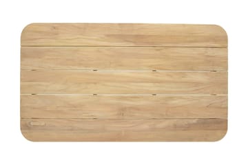 Barbados Utebord Loungebord Soffbord Utomhus 80 cm Teak Trä - Ljusbrun - Utemöbler & utemiljö - Utebord & trädgårdsbord - Cafébord