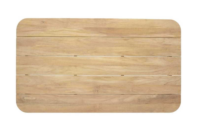 Barbados Utebord Loungebord Soffbord Utomhus 80 cm Teak Trä - Ljusbrun - Utemöbler & utemiljö - Utebord & trädgårdsbord - Cafébord