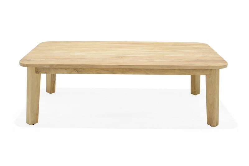 Barbados Utebord Loungebord Soffbord Utomhus 80 cm Teak Trä - Ljusbrun - Utemöbler & utemiljö - Utebord & trädgårdsbord - Cafébord