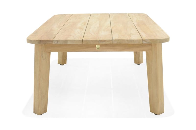 Barbados Utebord Loungebord Soffbord Utomhus 80 cm Teak Trä - Ljusbrun - Utemöbler & utemiljö - Utebord & trädgårdsbord - Cafébord