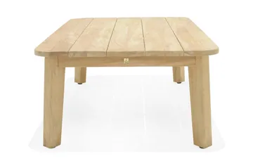 Barbados Utebord Loungebord Soffbord Utomhus 80 cm Teak Trä - Ljusbrun - Utemöbler & utemiljö - Utebord & trädgårdsbord - Cafébord