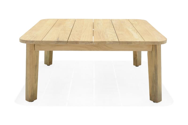 Barbados Utebord Loungebord Utomhus 100 cm Teak Trä - Ljusbrun - Utemöbler & utemiljö - Utebord & trädgårdsbord - Cafébord