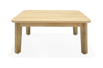Barbados Utebord Loungebord Utomhus 100 cm Teak Trä - Ljusbrun - Utemöbler & utemiljö - Utebord & trädgårdsbord - Cafébord