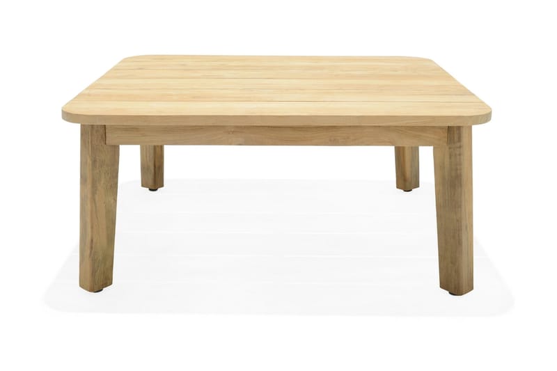 Barbados Utebord Loungebord Utomhus 100 cm Teak Trä - Ljusbrun - Utemöbler & utemiljö - Utebord & trädgårdsbord - Cafébord
