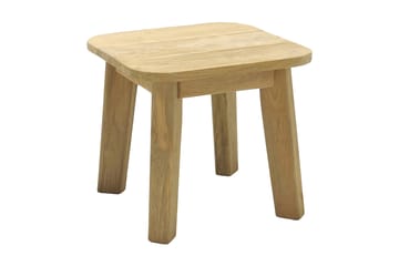 Barbados Utebord Loungebord Utomhus 50 cm Teak Trä - Ljusbrun - Utemöbler & utemiljö - Utebord & trädgårdsbord - Cafébord