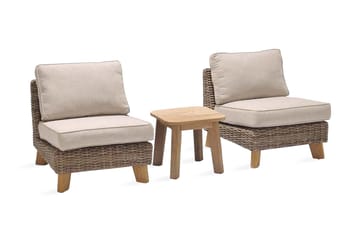 Barbados Utebord Loungebord Utomhus 50 cm Teak Trä - Ljusbrun - Utemöbler & utemiljö - Utebord & trädgårdsbord - Cafébord