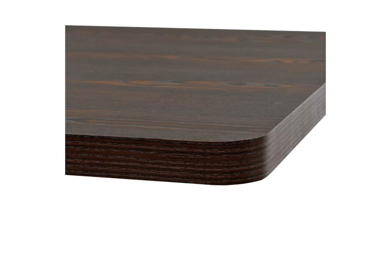 Bistrobord MDF och stål fyrkantigt 80x80x75 cm mörk aska - Brun - Cafébord