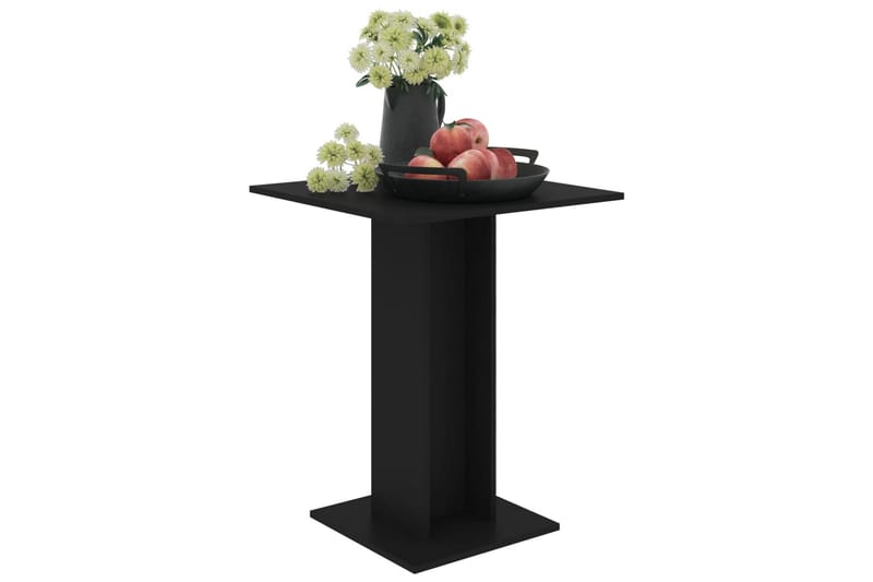 Bistrobord svart 60x60x75 cm spånskiva - Svart - Cafébord