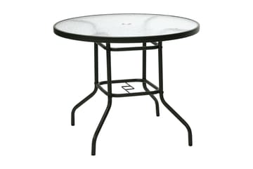 Bord DUBLIN D90xH71cm  5mm transparent vågglas - Utemöbler & utemiljö - Utebord & trädgårdsbord - Cafébord