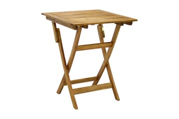 Bord Finlay 60x60 cm Hopfällbart - Akacia - Utemöbler & utemiljö - Utebord & trädgårdsbord - Cafébord