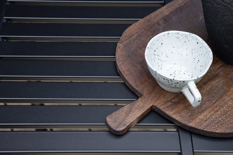 Borneo Cafébord och Kaffebord Utomhus 70 cm Aluminium - Svart - Utemöbler & utemiljö - Utebord & trädgårdsbord - Cafébord