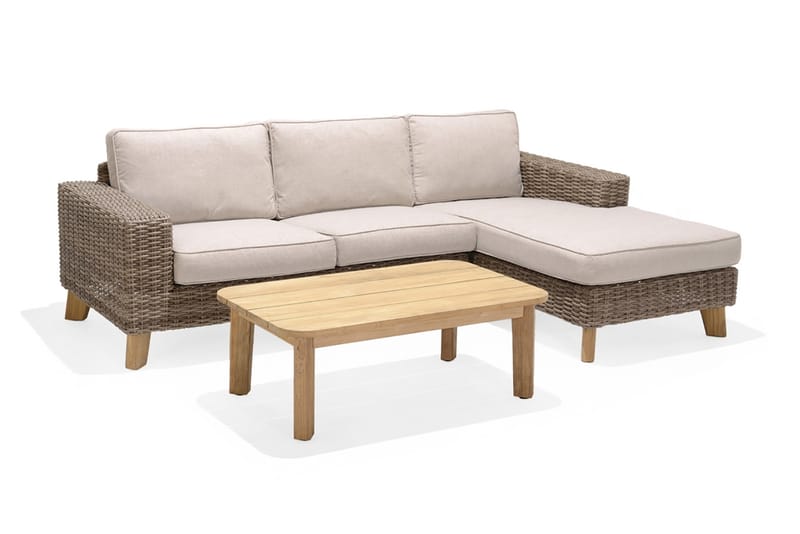 Cafébord Bahamas 110 cm - Trä/Natur - Utemöbler & utemiljö - Utebord & trädgårdsbord - Cafébord