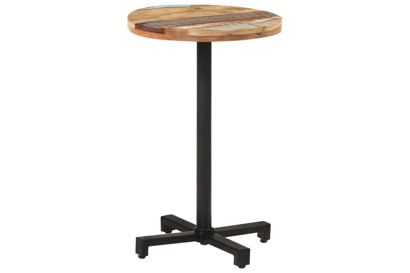 Cafébord runt Ã˜50x75 cm massivt återvunnet trä - Brun - Cafébord