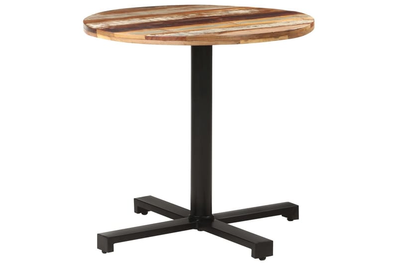Cafébord runt Ã˜80x75 cm massivt återvunnet trä - Brun - Cafébord