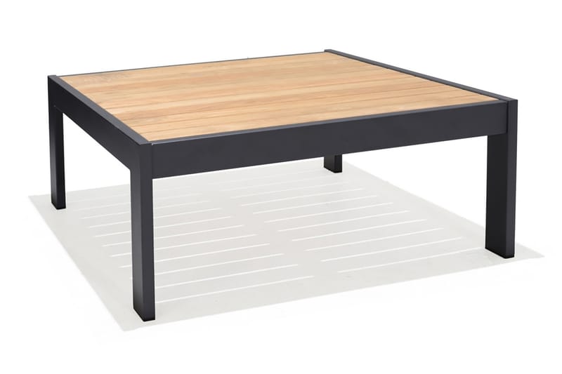 Cafébord Palau 103 cm - Trä/Grå - Utemöbler & utemiljö - Utebord & trädgårdsbord - Cafébord