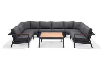 Cafébord Palau 103 cm - Trä/Grå - Utemöbler & utemiljö - Utebord & trädgårdsbord - Cafébord