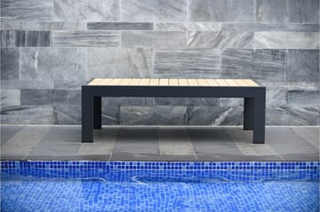 Cafébord Palau 143 cm - Trä/Grå - Utemöbler & utemiljö - Utebord & trädgårdsbord - Cafébord
