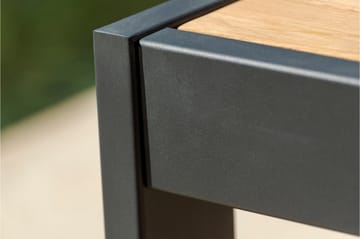 Cafébord Palau 143 cm - Trä/Grå - Utemöbler & utemiljö - Utebord & trädgårdsbord - Cafébord