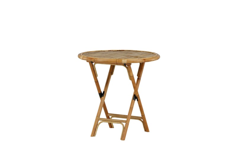 Cane Cafébord Rund 80 cm - Brun - Utemöbler & utemiljö - Utebord & trädgårdsbord - Cafébord