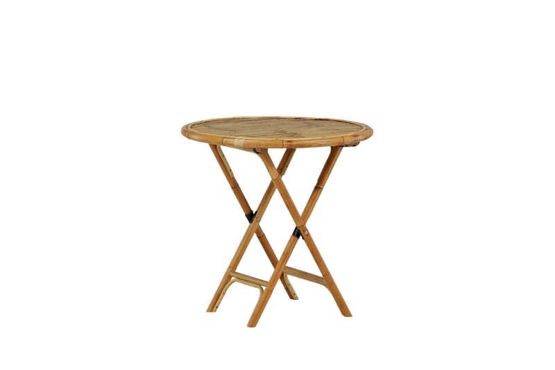 Cane Cafébord Rund 80 cm - Brun - Utemöbler & utemiljö - Utebord & trädgårdsbord - Cafébord