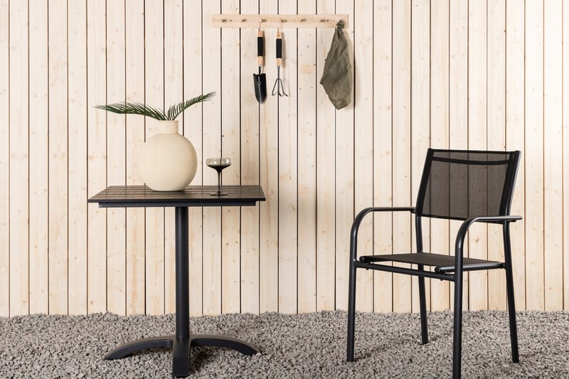 Colorado Cafébord 70 cm Svart - Venture Home - Utemöbler & utemiljö - Utebord & trädgårdsbord - Cafébord