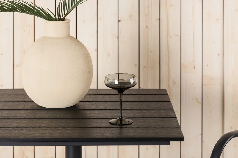 Colorado Cafébord Utomhus 70 cm Aluminium - Svart - Utemöbler & utemiljö - Utebord & trädgårdsbord - Cafébord