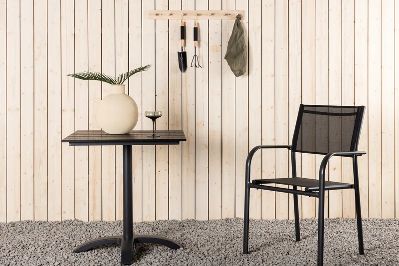 Colorado Cafébord Utomhus 70 cm Aluminium - Svart - Utemöbler & utemiljö - Utebord & trädgårdsbord - Cafébord