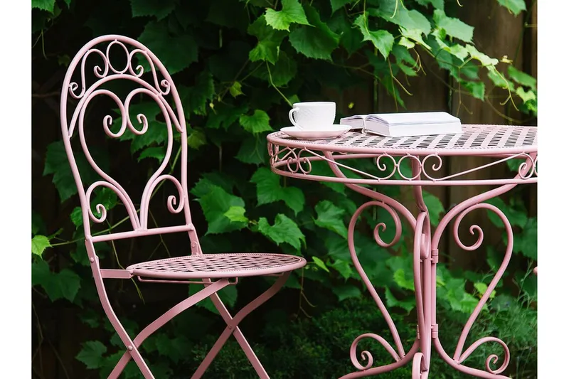 Courville Trädgårdsbord - Rosa - Utemöbler & utemiljö - Utebord & trädgårdsbord - Cafébord